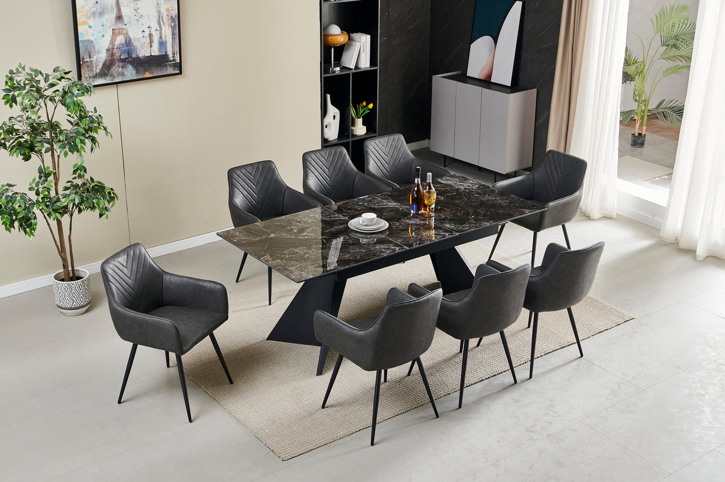 Chicago Extending Ceramic Table